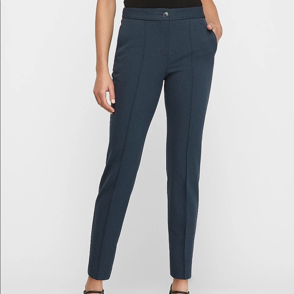 EXPRESS High Waisted Seamed Ankle Pant